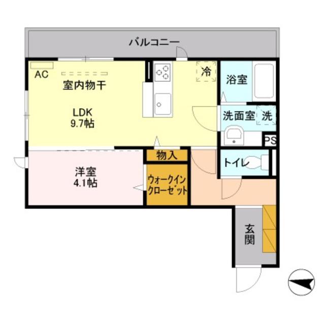蔵漆倶館(1LDK/3階)の間取り写真