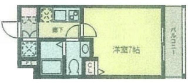 アルページュ阿佐ヶ谷(1K/3階)の間取り写真