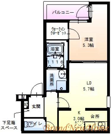 フジパレス堺市駅東(1LDK/2階)の間取り写真