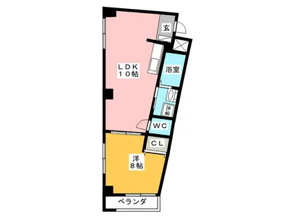 グランド・ステージ(1LDK/6階)の間取り写真