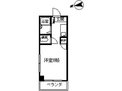 アリスガーデン(1K/5階)の間取り写真