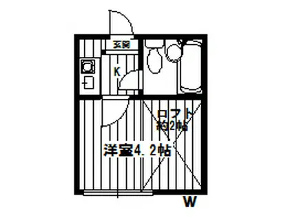 ライフピアシェイド(ワンルーム/1階)の間取り写真