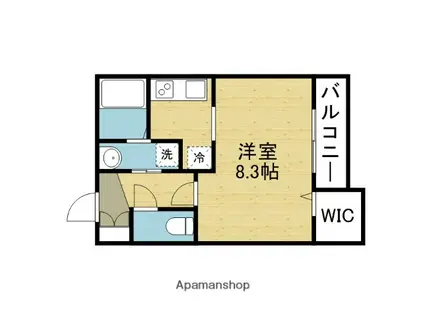 ラフィーネクローバーII(1K/3階)の間取り写真