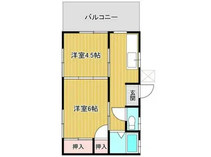 ハイツ桜台(2K/1階)の間取り写真