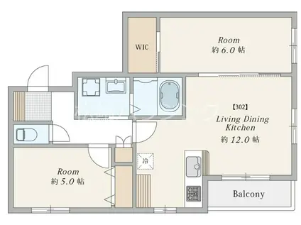 ARM新井薬師前(2LDK/3階)の間取り写真