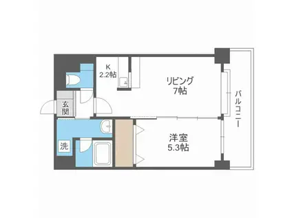 PRIME URBAN北3条通 プライムアーバン北3条通(1LDK/11階)の間取り写真