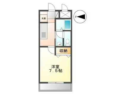 ティンカー・ベル(1K/3階)の間取り写真