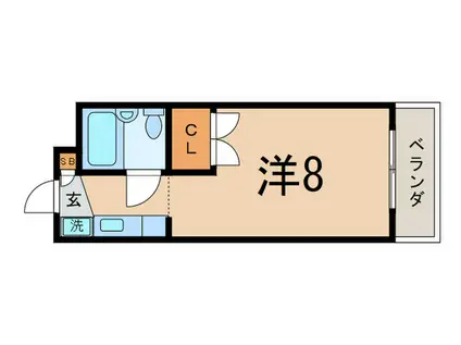 コーポ シネラリア(ワンルーム/3階)の間取り写真