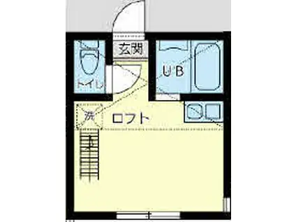 ユナイト新子安パサージュ(ワンルーム/2階)の間取り写真