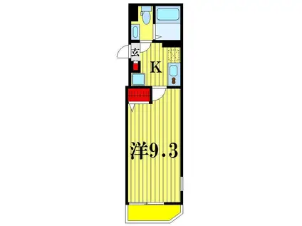 LIBERTE YOTSUGI(1K/4階)の間取り写真