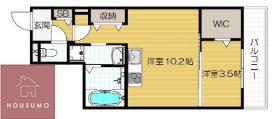 CASA BRANCHE(1LDK/1階)の間取り写真