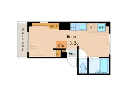 メゾン大島(ワンルーム/3階)の間取り写真