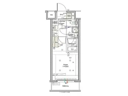SYFORME KANNAIII(1K/9階)の間取り写真
