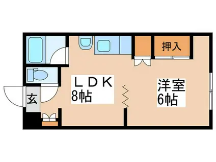 コーポしらかば(1LDK/2階)の間取り写真