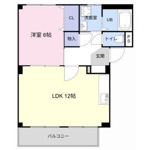 SURPLUS LEST(1LDK/1階)の間取り写真