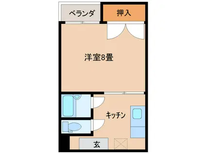 アコードII(1DK/1階)の間取り写真