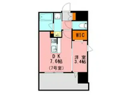 LANDIC BAY FIELD(1LDK/2階)の間取り写真