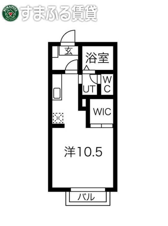 クラヴィエN-IV(ワンルーム/1階)の間取り写真