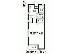パロスさとがおか(1K/1階)の間取り写真
