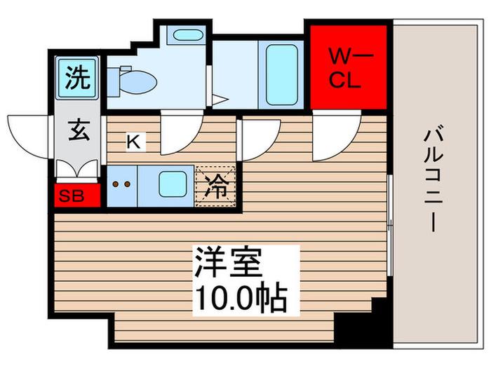 REGALIZ亀戸(1K/12階)の間取り写真