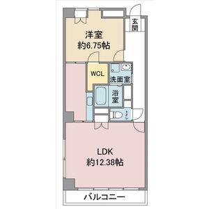 シャルマン高社(1LDK/5階)の間取り写真