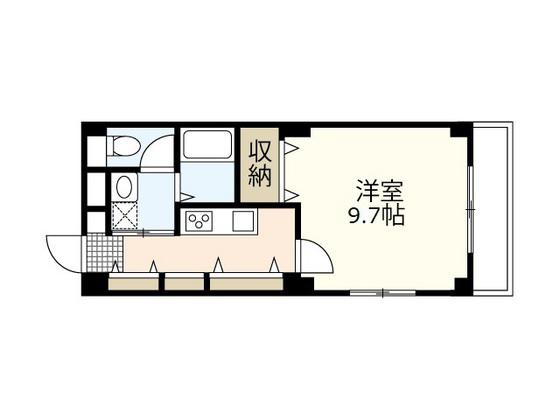 E.プリムローズ(1K/3階)の間取り写真