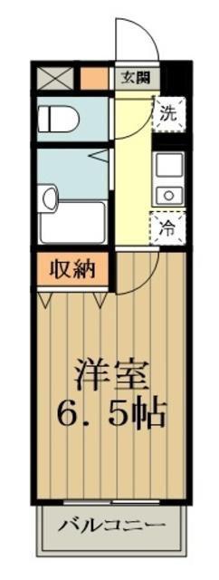 アーバン武蔵小金井(1K/4階)の間取り写真
