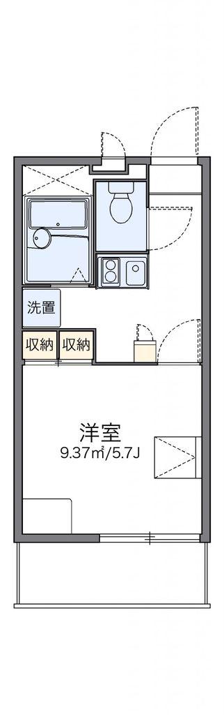 レオパレステナマント25(1K/2階)の間取り写真