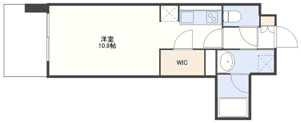 RJRプレシア浦上駅南(ワンルーム/6階)の間取り写真