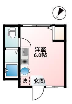 オッジ目黒本町(ワンルーム/3階)の間取り写真