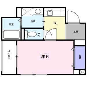 ドゥジエーム シマ(1K/3階)の間取り写真