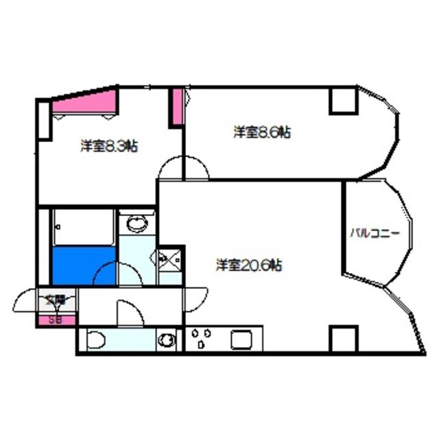 フォーラムあびこ駅前(2LDK/11階)の間取り写真