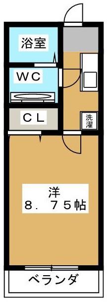サァラ多摩平(1K/1階)の間取り写真