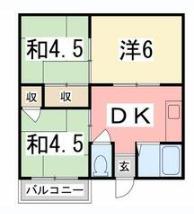 シティビル 3 B 3DK(3DK/3階)の間取り写真