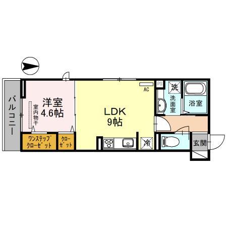 ENEW金剛(1LDK/3階)の間取り写真