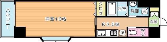 LEAD室町(1K/11階)の間取り写真
