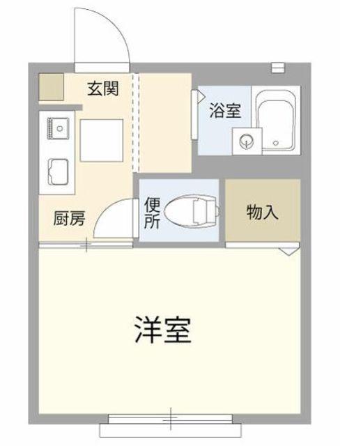 COURT S・G・T(1K/1階)の間取り写真
