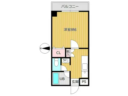 Kハウス(1K/1階)の間取り写真