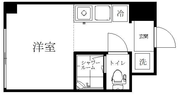 サンハイム田町(ワンルーム/9階)の間取り写真