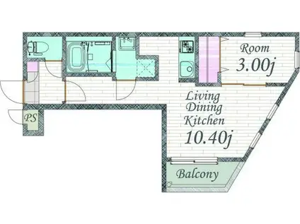 CHERIM LUCE 新瑞橋(1LDK/3階)の間取り写真