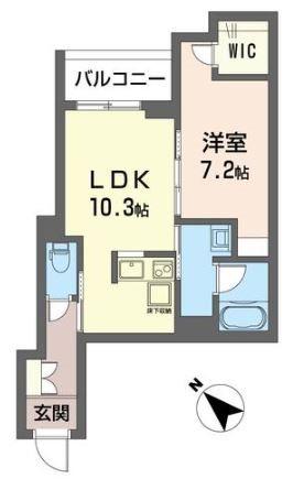 グレースマジック(1LDK/3階)の間取り写真