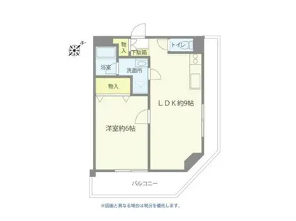 シャトレ―深沢(1LDK/2階)の間取り写真