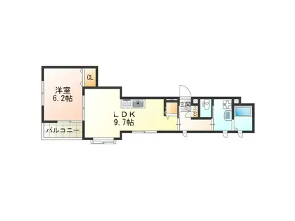 パークTAKASHO(1LDK/1階)の間取り写真