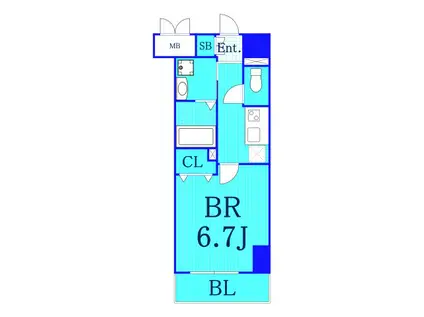 エス・タオ(1K/2階)の間取り写真