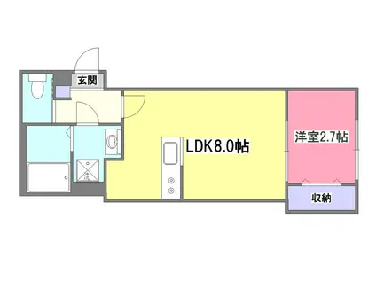 KEIAI RESIDENCE ひばりヶ丘II(1LDK/2階)の間取り写真