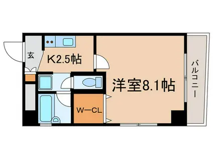 クレアス目白(1K/2階)の間取り写真