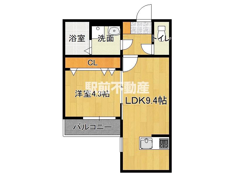 フォレスト横浜(1LDK/1階)の間取り写真