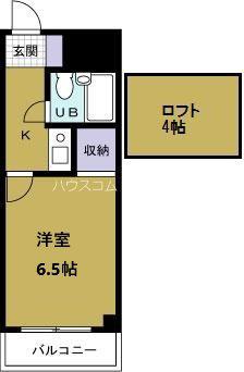 デイズハイツ八幡屋(1SK/9階)の間取り写真