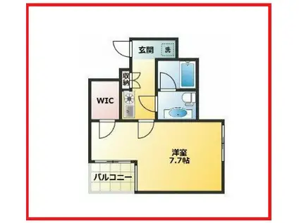 ノジーマチヤ(1K/6階)の間取り写真