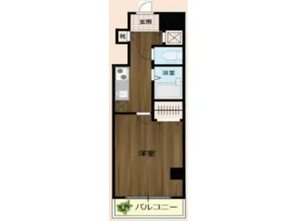 RADIA滝野川(1K/7階)の間取り写真